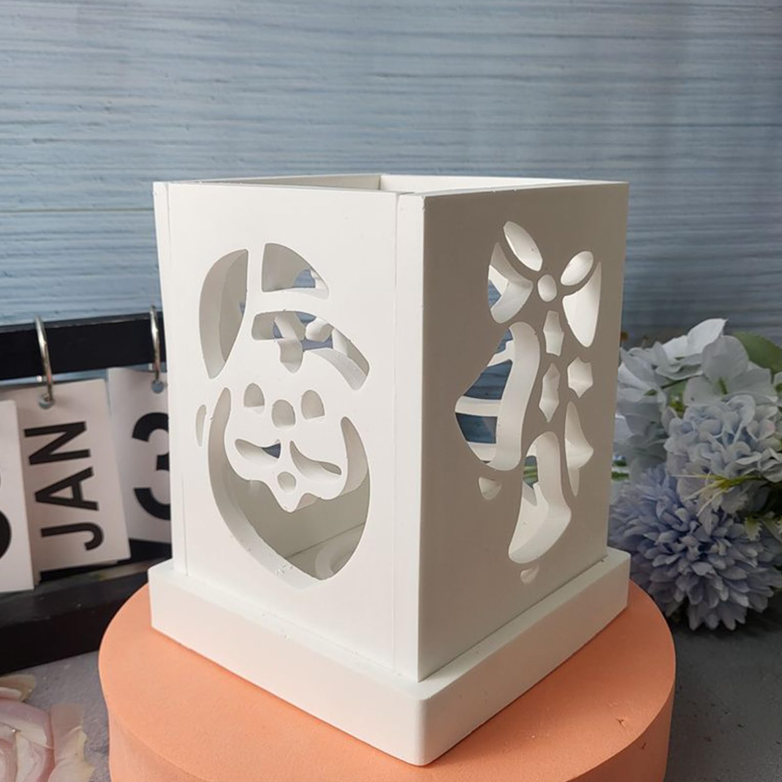 Moule en silicone multi-usages en forme de maison - Moules en silicone pour décoration en plâtre - Moule détaillé 3D pour maison de Noël - Moule de décoration de mariage