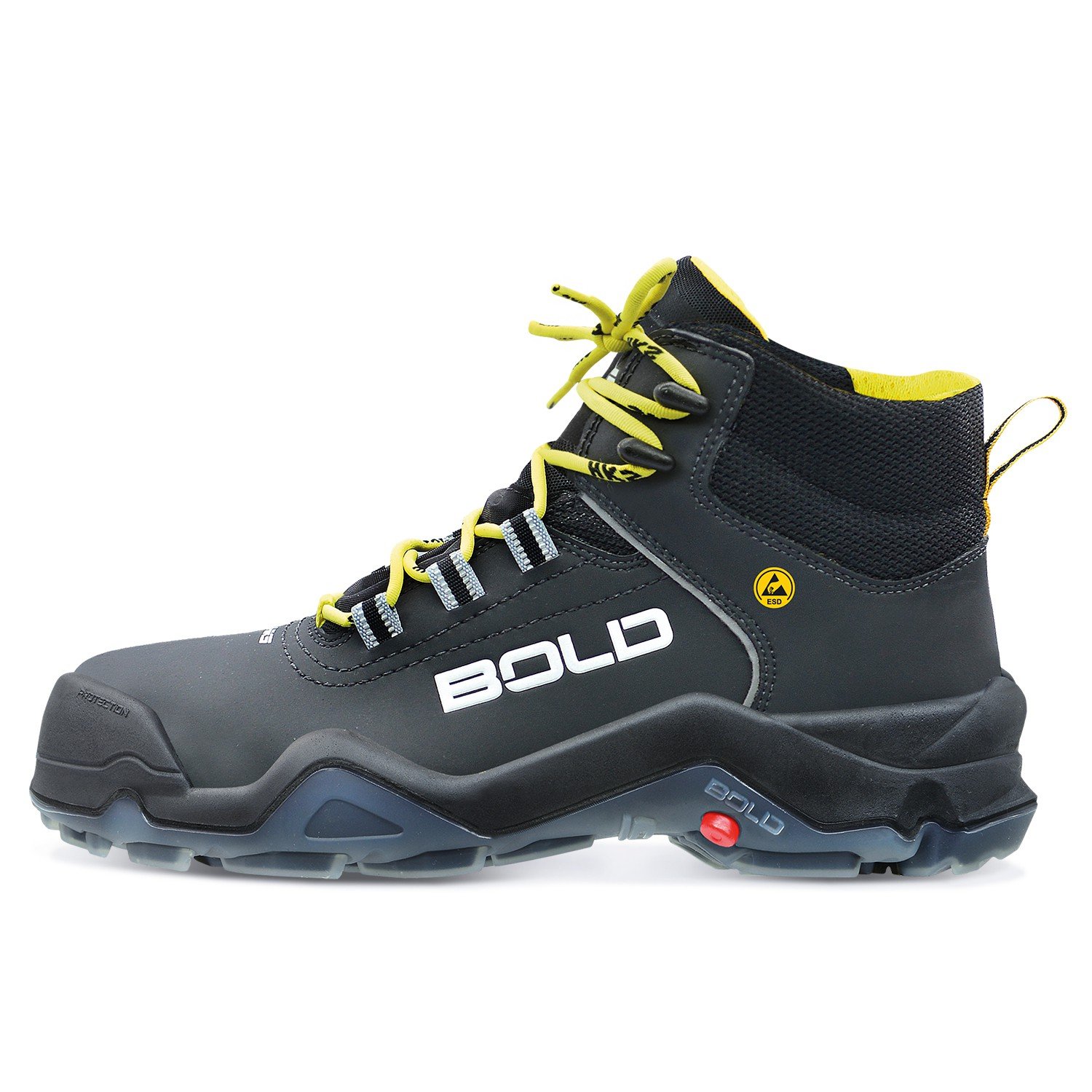 HKS Drive 1 VTP - S3 ESD SRC - Sicherheitshalbstiefel 45 Schwarz