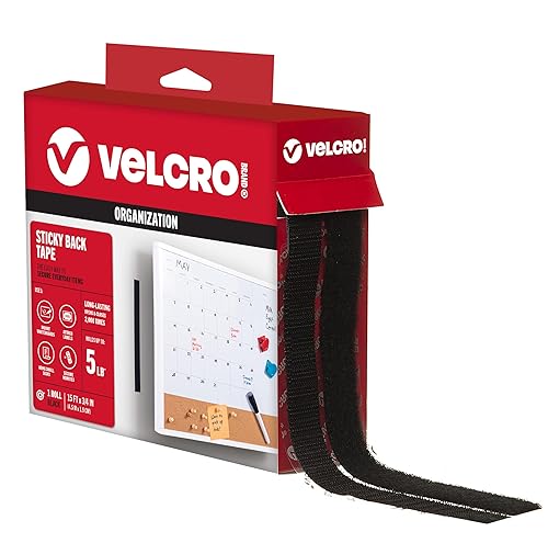 VELCRO Brand - Sujetadores Sticky Back cinta adhesiva de 34 de pulgadas ideal para el hogar