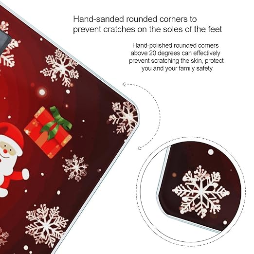 Báscula Digital Navideña de Peso Corporal con Pantalla LED miniatura 4
