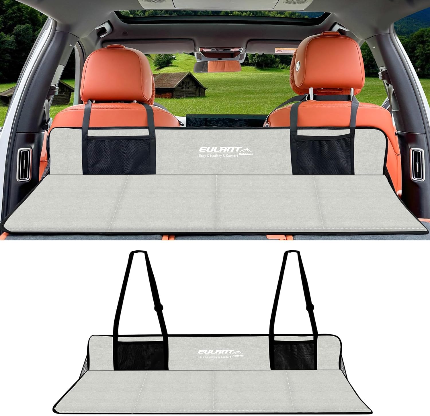 SVCEQZE Auto Rücksitz Verlängerung - Nicht Aufblasbare Liegefläche Für Mehr Komfort