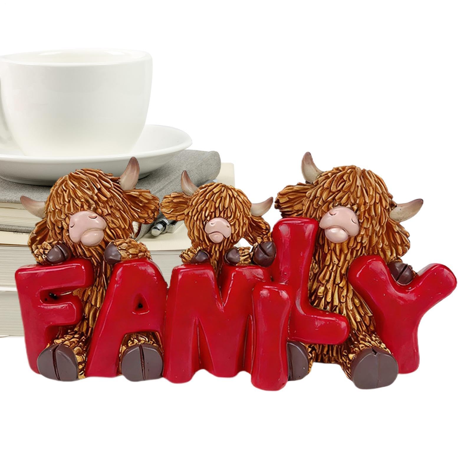 Figurine de vache compacte pour embellir les petits espaces sans encombrer