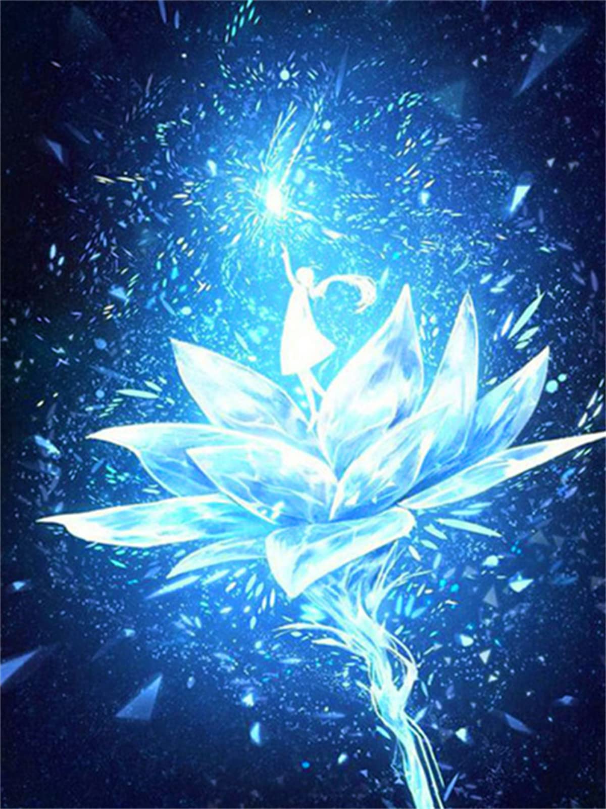 Diamond Painting abstrakcyjna dziewczynka sypiąca kwiaty, pełne wiertło 5D "zrób to sam", obraz diamentowy dla dorosłych i dzieci, kryształowy stras, haft krzyżykowy, mozaika, obraz do domu, na ścianę, 70 x 90 cm