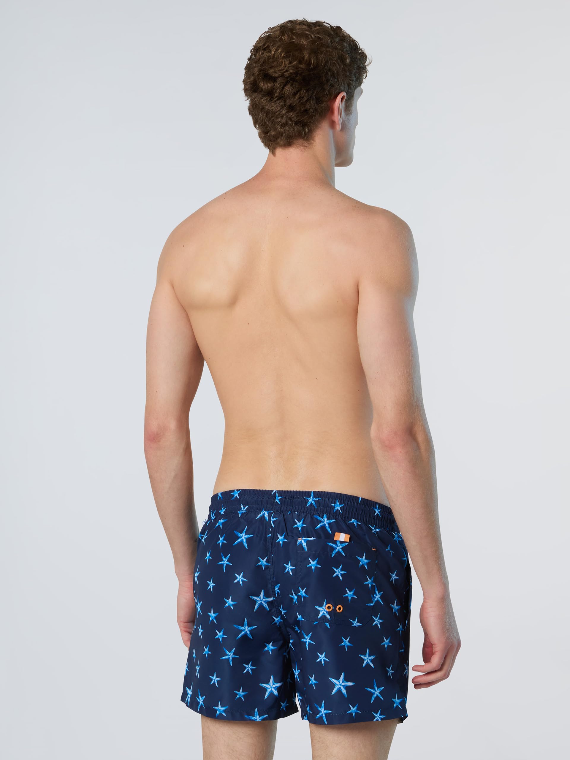 NORTH SAILS Boxer Mare Uomo in Repreve® con Stampa Oceano