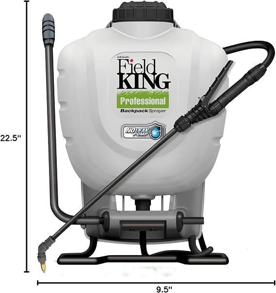 FIELD KING 190328 Backpack Sprayer, 4 Gallon, with Internal No Leak Pump Design Delivers 150 PSI