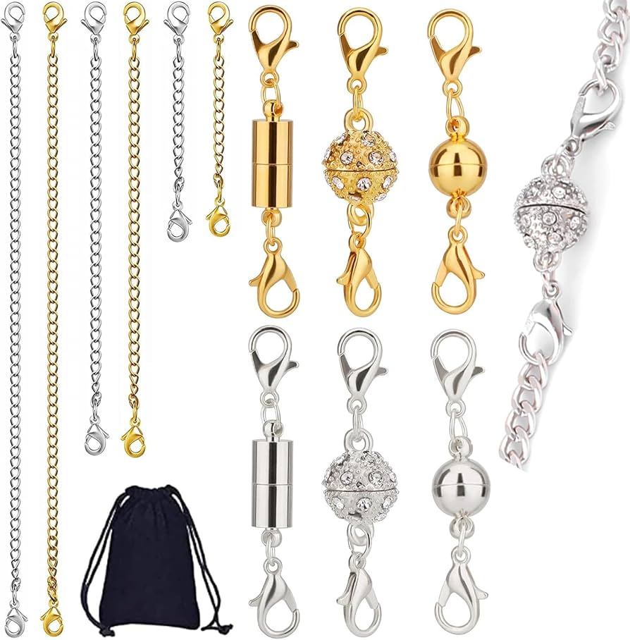 Amazon.co.jp: ネックレス 留め具 3種類6個セット ネックレス Amazon.co.jp: ネックレス 留め具 3種類6個セット ネックレス