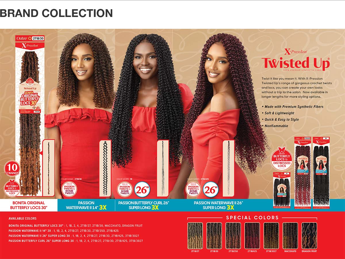 Amazon.com : Outre Crochet Braids X-Pression Twisted Up 3X Passion