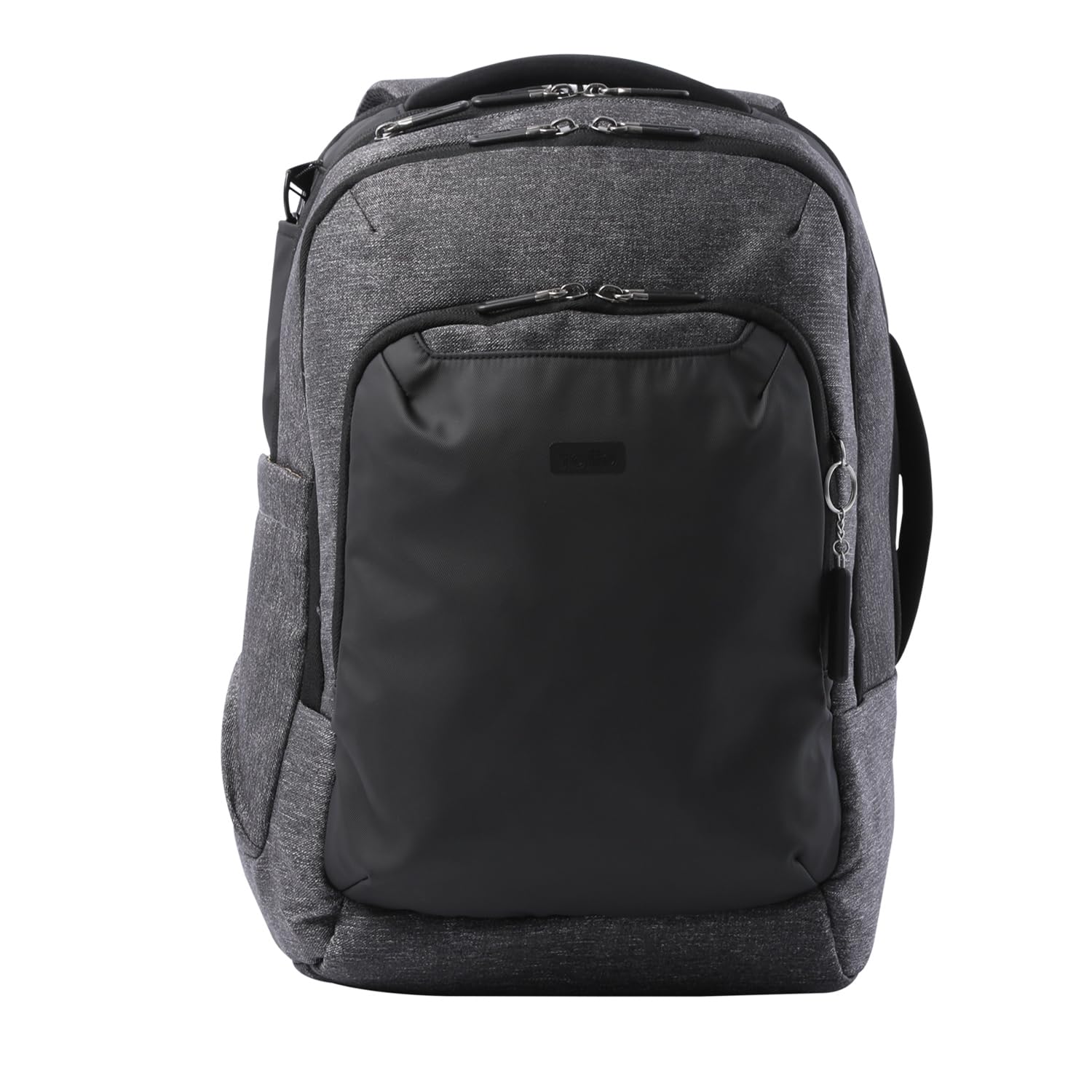 TOTTO - Mochila para Ordenador Portátil de 16 Pulgadas, Modelo GTX 2.0, RFID Blocker, 3 Compartimentos, Bolsillo Botella, Bolsillo Secreto, Correa para Maleta, Espaldar Ergonómico, Color Charcoal Mix