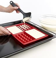 Vista 2 de Lekue Molde de silicona para gofres, modelo #, rojo, juego de 2