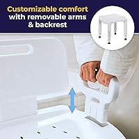 Vista 3 de Silla de ducha Drive Medical de serie Premium con respaldo y brazos