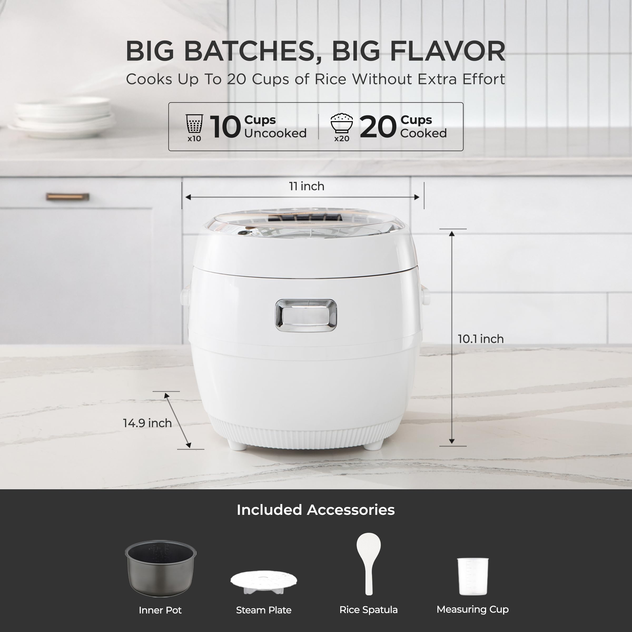 Amazon.com: CUCKOO Micom Rice Cooker 10-Cup Uncooked / 20-Cup