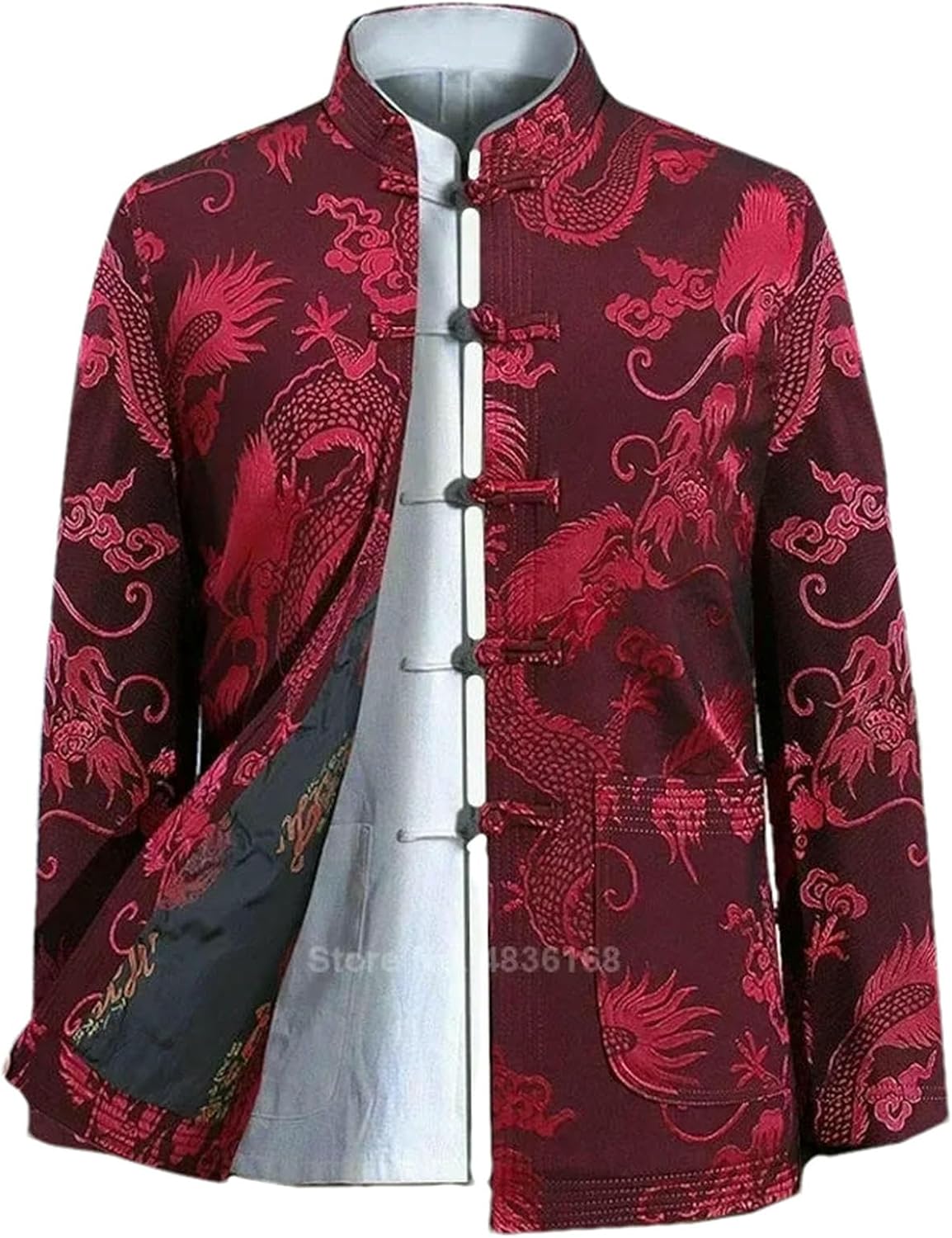 Tang Suit Chinese Traditional Clothing Men's Full-sleeved Kung Fu Year's Retro Party Men's Spring Autumn Jacket Coat