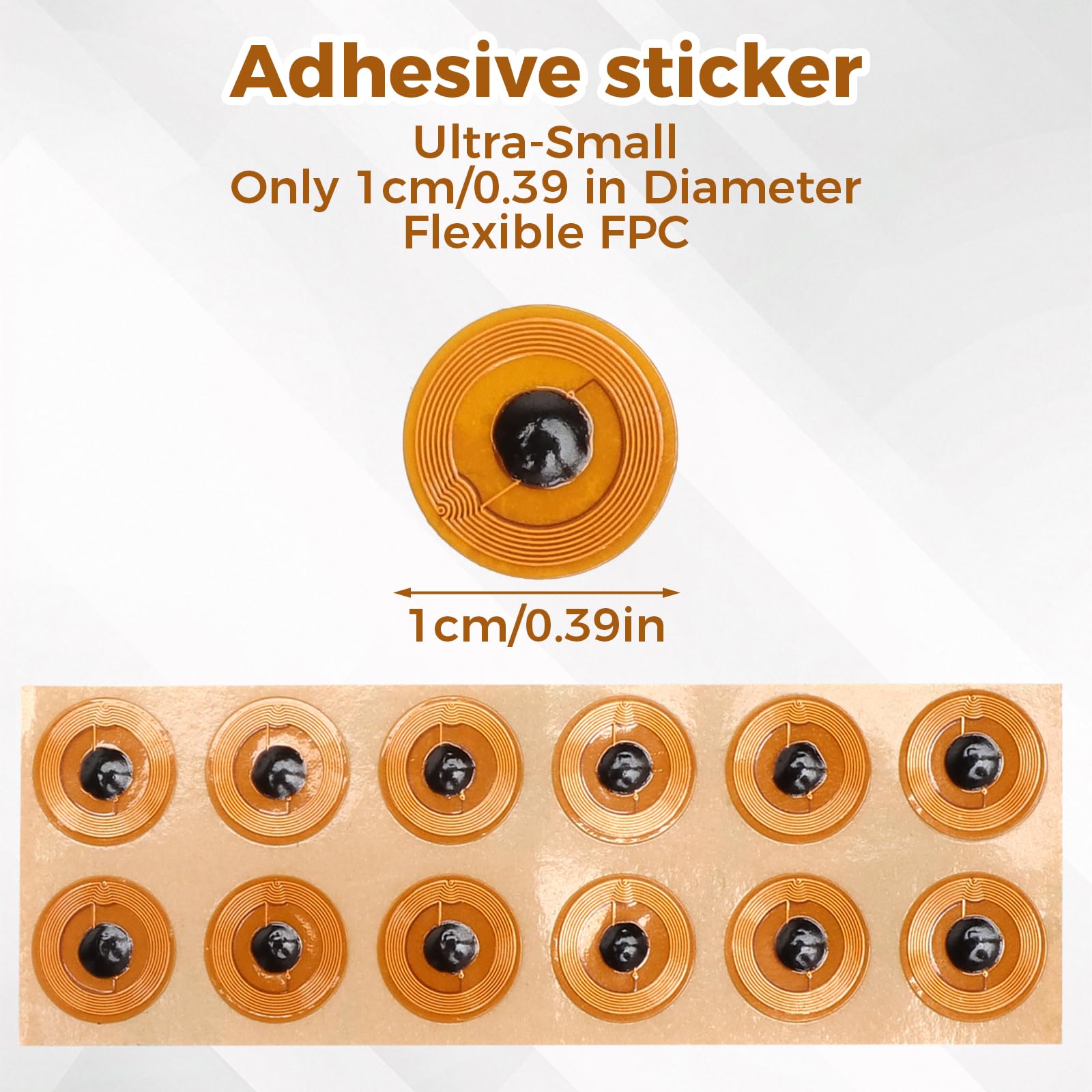 12szt. naklejek NFC Tag 1cm Mini NFC naklejki wodoodporne NTAG213 FPC naklejki NFC Tagi naklejki NFC programowalne NFC Chip NFC karty RFID Tag dla wszystkich telefonów komórkowych i urządzeń Smart z