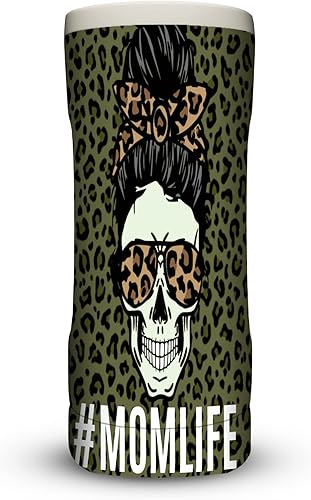 Miniatura 1 de dÖwntimë Enfriador de latas delgado, termo frasco mantiene las latas delgadas frías 20 veces más, sellado al vacío y acero inoxidable, 12 onzas