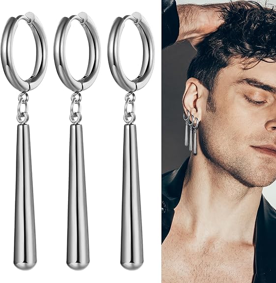 【新品】ロックピアス　フープピアス　3点 新品】ロックピアス フープピアス 3点 Amazon.co.jp: フープ