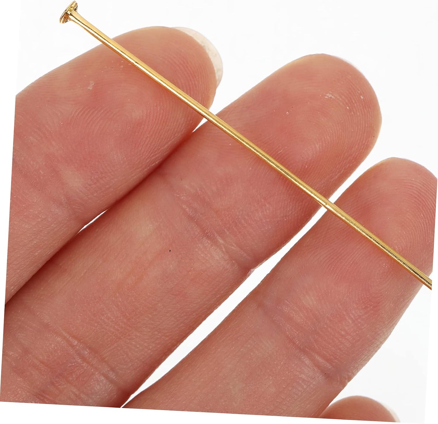 STOBOK 400PCS Flat Head Pins for Jewelry Making Metal Beading Head Pins DIY Craft Supplies for Beads and Embroidery for Earring and Bracelet Projects