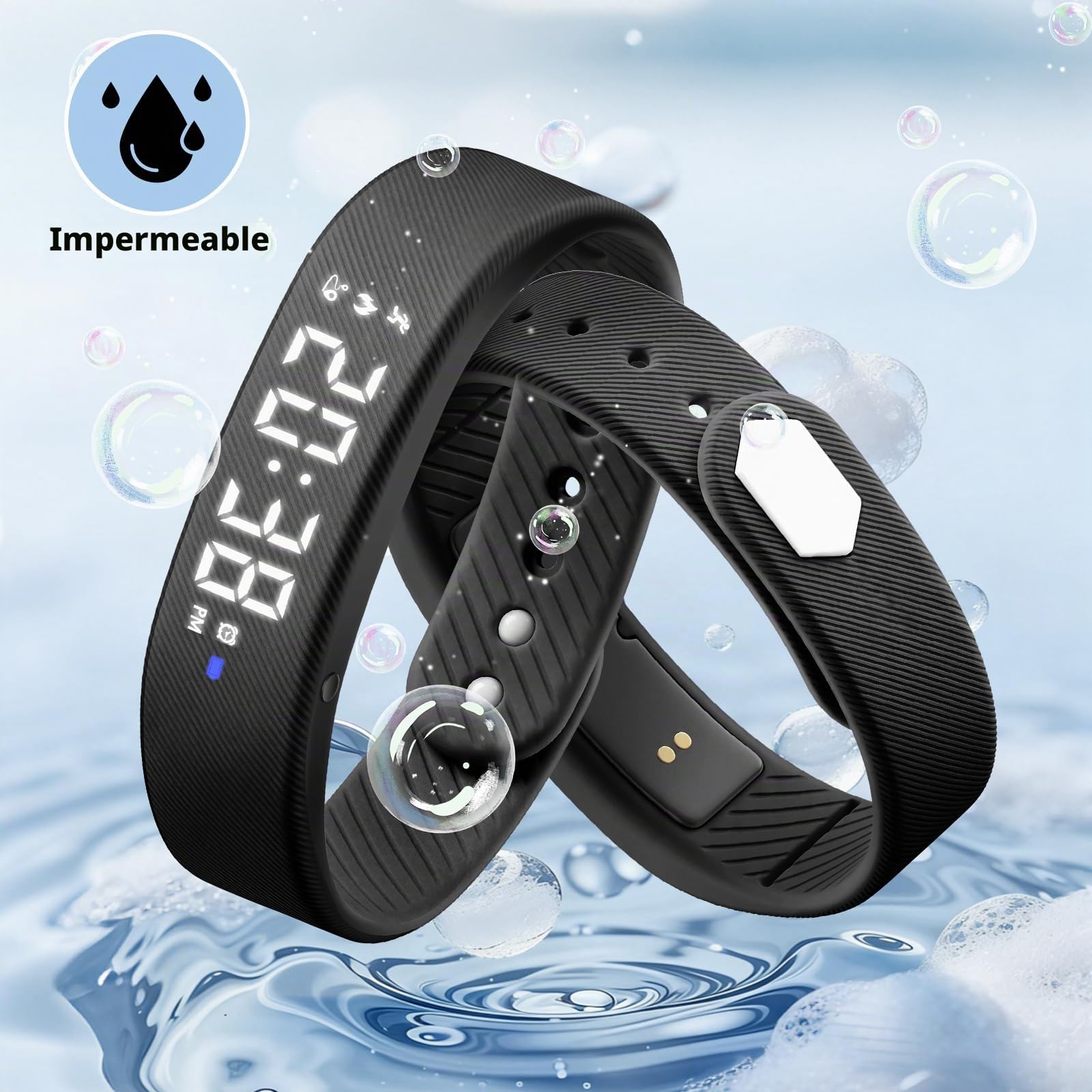Timever Reloj Digital Niños Podómetro 3 Alarmas Cronómetro Luz Pulsera Deportivo Fecha Correa Silicona