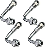 Vista 7 de Extensores de vástago de válvula, extensión de válvula de neumático Schrader de 45 grados, 90 grados, 135 grados, compatible con ruedas duales