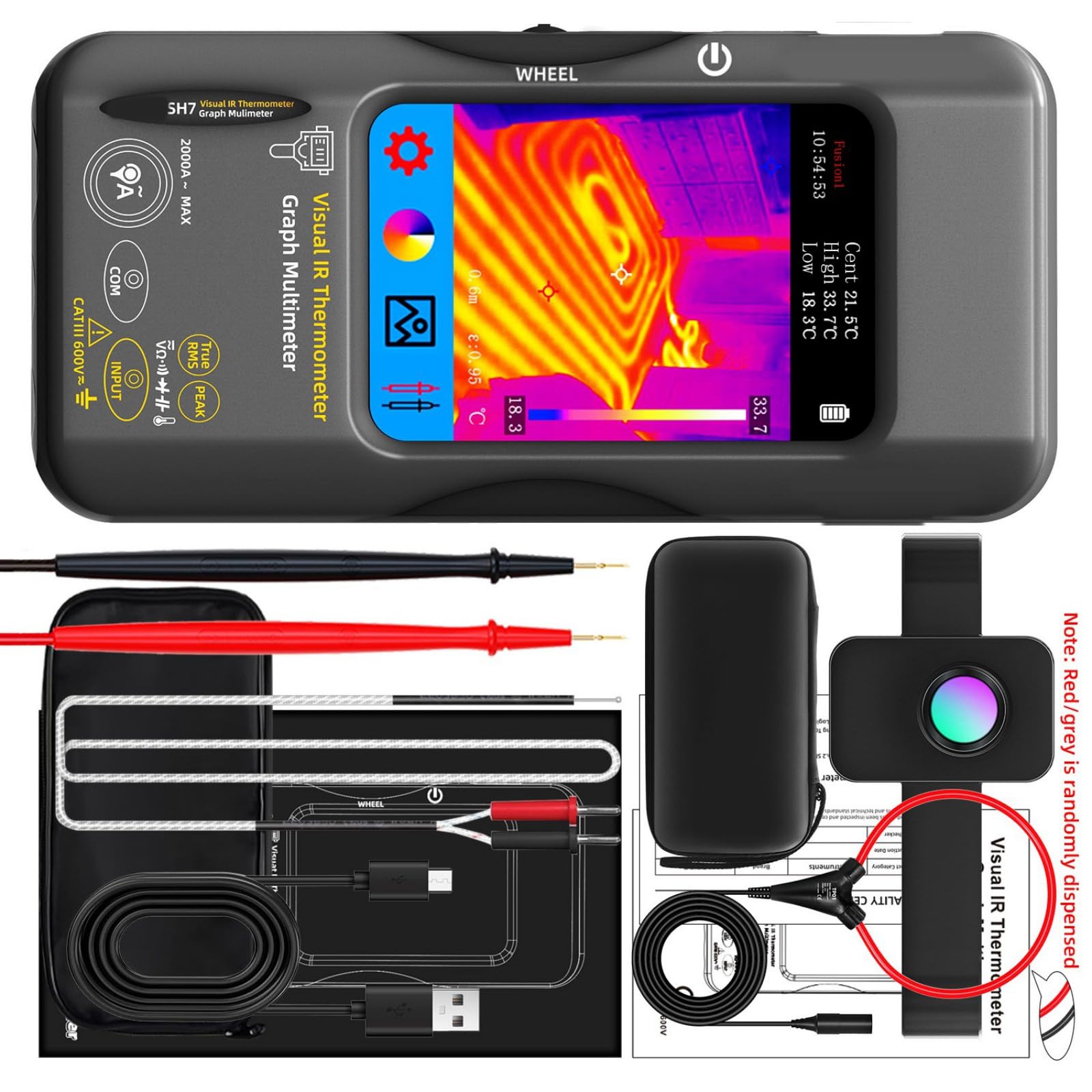 Cazstyk D Imaging Multimeter Precisions Thermal Tool With 20°C To 550°C Etections An On Site Ata Thermal Camera Water Leak Etections