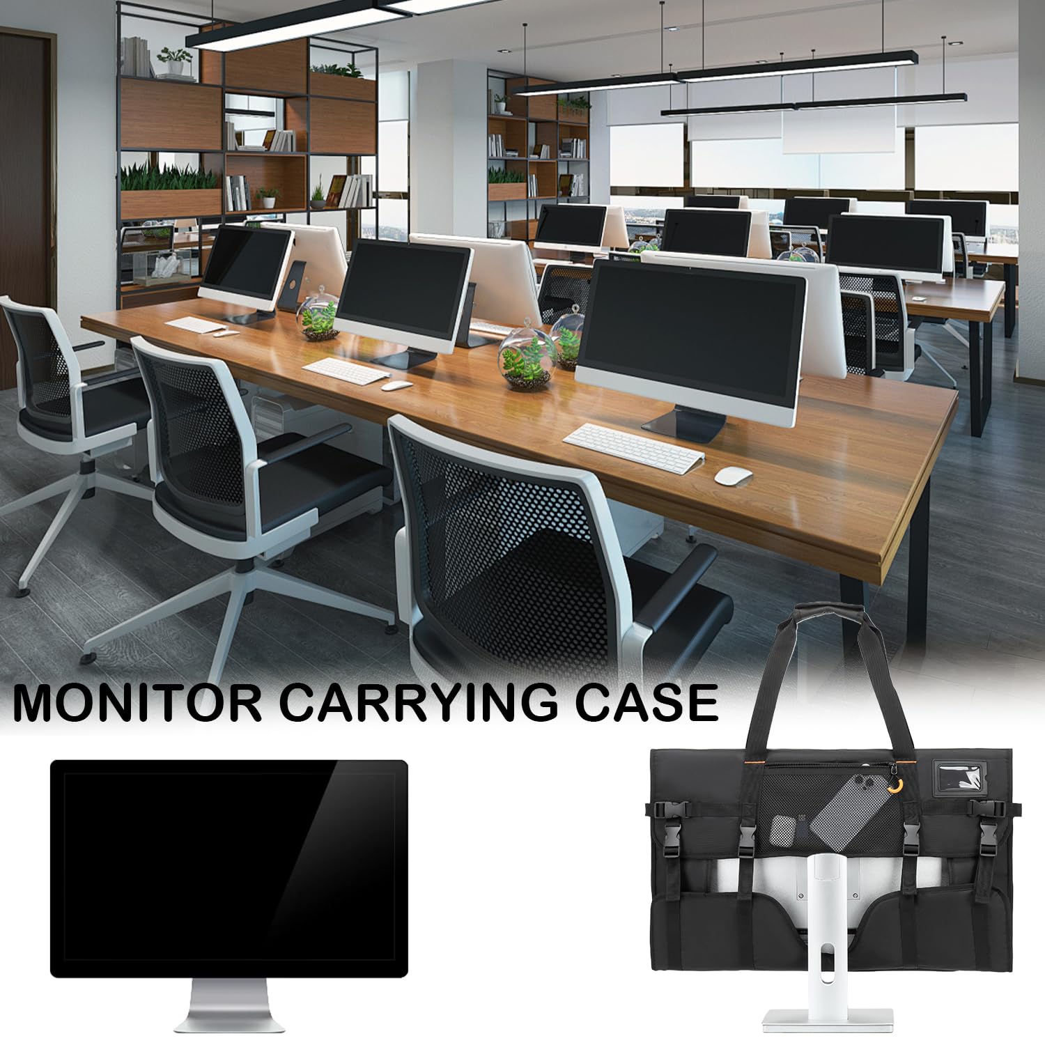 Custodia per monitor nero