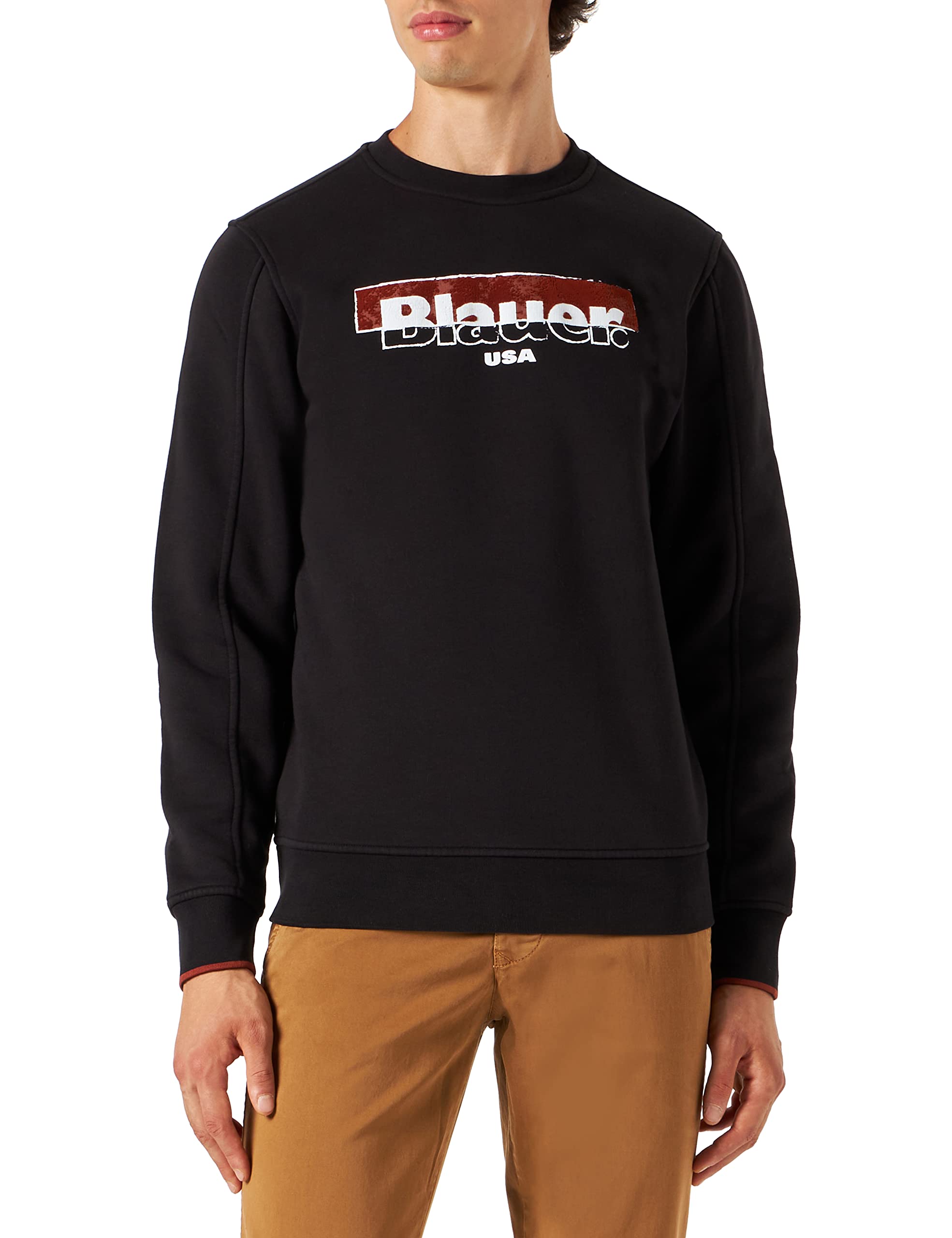 Blauer Felpa Girocollo Sudadera para Hombre
