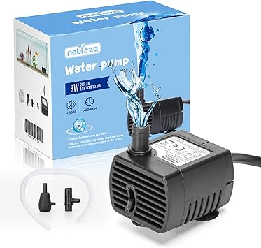 2x Mini Aquarium Pumpen 3W, 200L/H - Superleise Tauchpumpe Für Teich, Zimmerbrunnen, Hydroponik