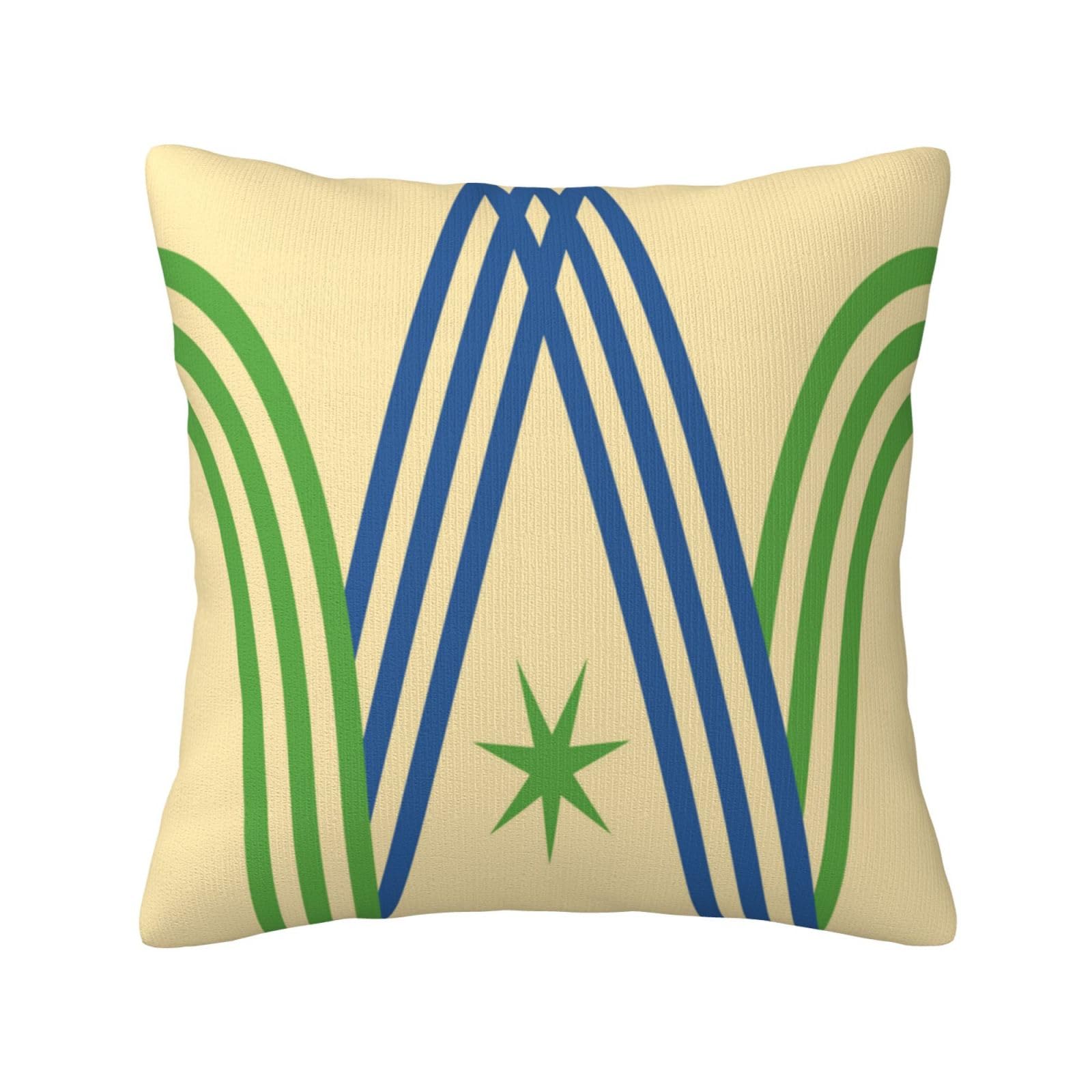 Flag of Willton Hills, Cincinnati, Ohio Throw Pillow Covers 18x18 Inch Double-Sided Plush Home Decor Pillow Cases Sofa Bedroom Living Room Pillow Cover