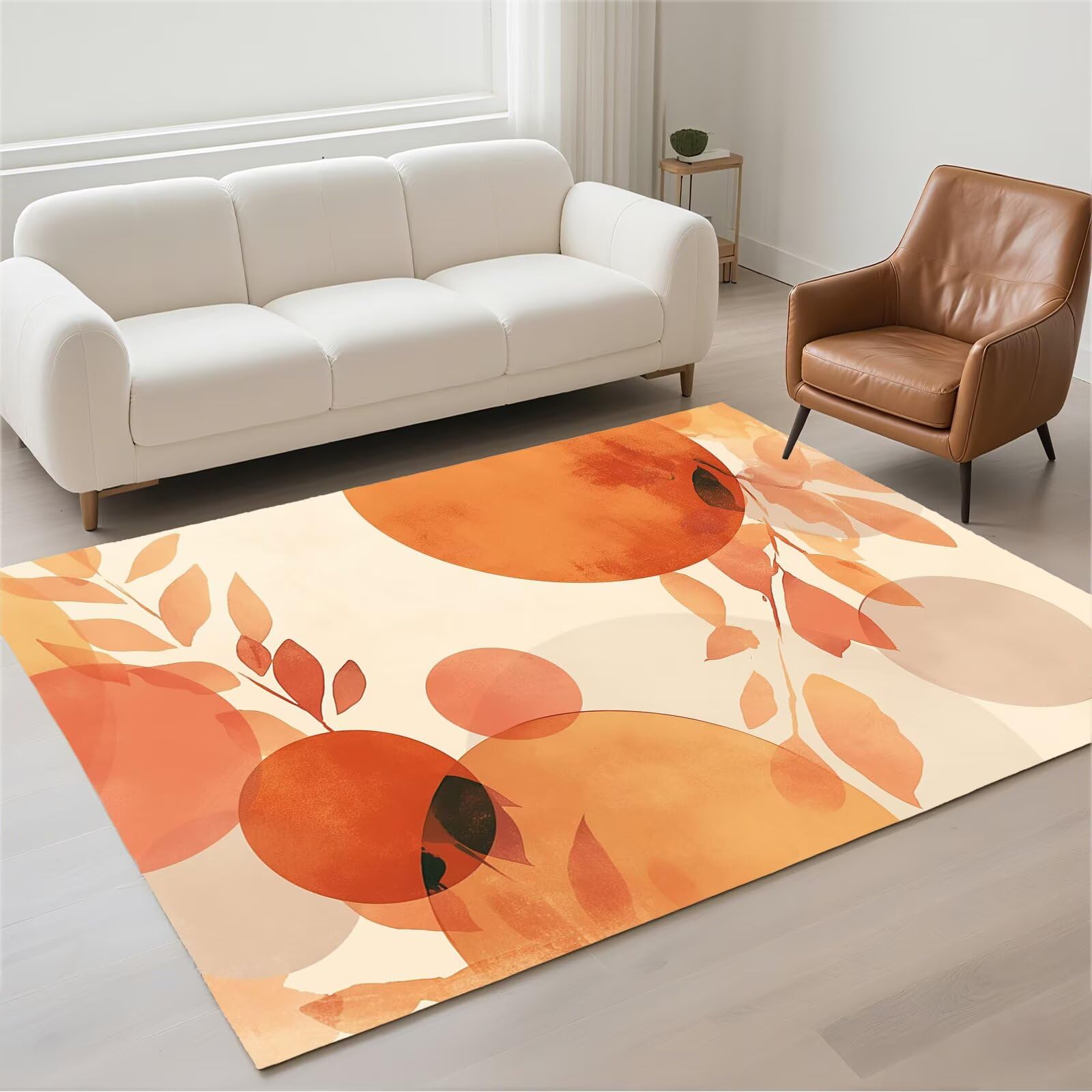 Tapis salon imperméable et lavable 80x150cm moderne antidérapant pour chambre