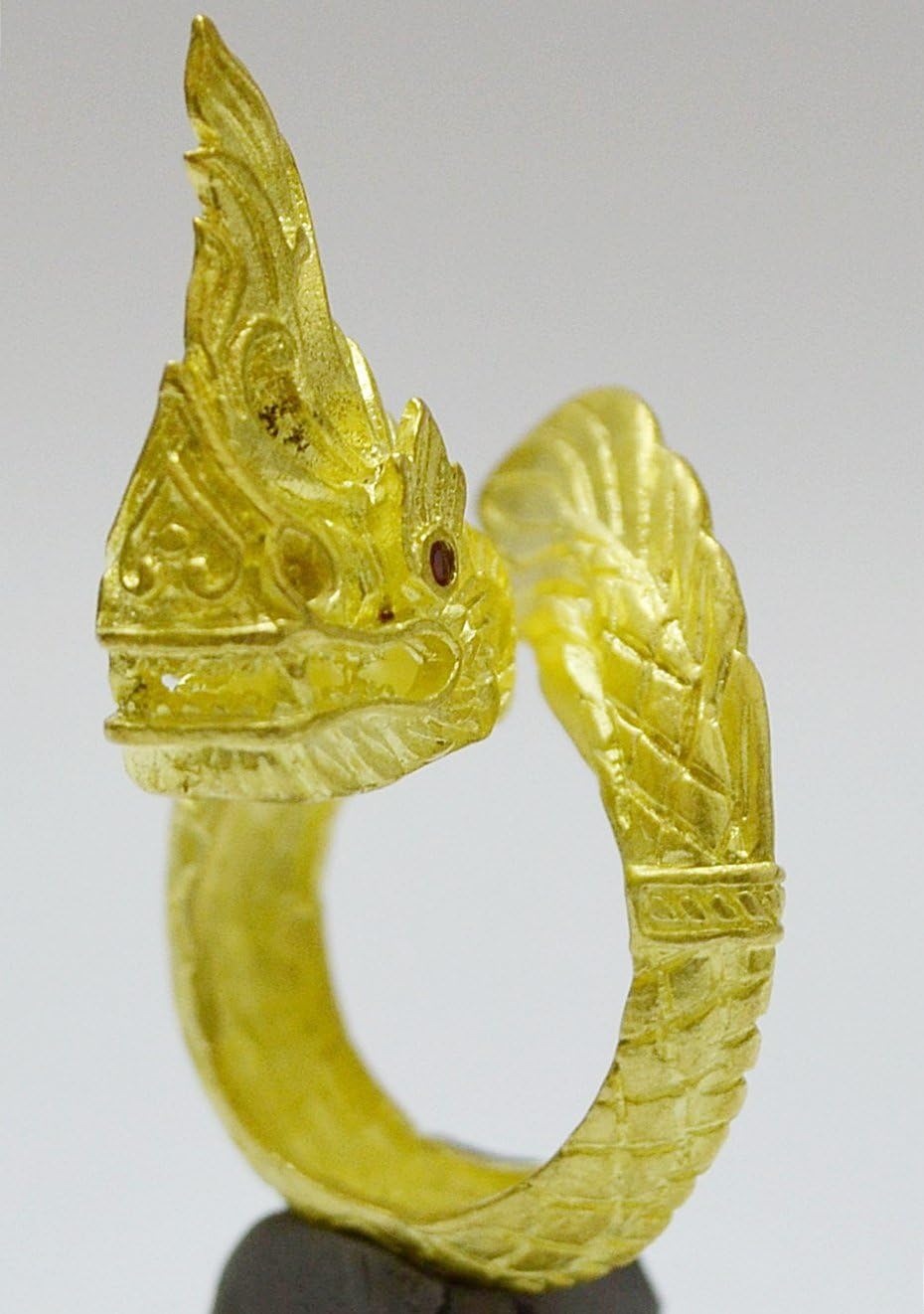 Amulets Ring NAKARAJ Warrior GOD Thai Amulet Gold