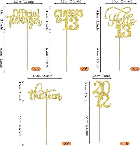 Miniatura 310 de Rsstarxi Paquete de 30 adornos para cupcakes de 15 cumpleaños con purpurina Mis Membrillo 15 desde 2010 Feliz 15º Cupcake Toppers Quince Cheers to