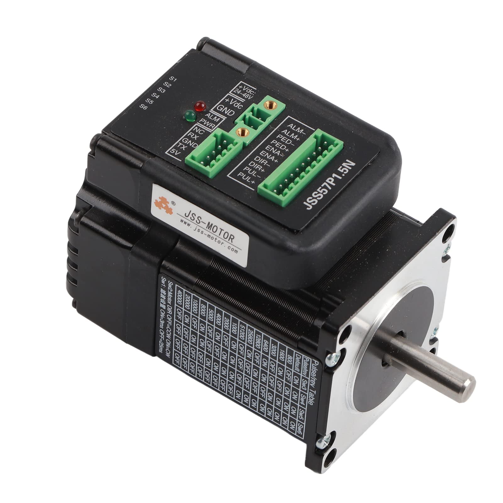Motor de Circuito Cerrado, Servomotor Paso a Paso de Circuito Cerrado Integrado de Metal con Terminales de 3 Piezas 4.0A, Unidades de Motor de Componentes Electrónicos
