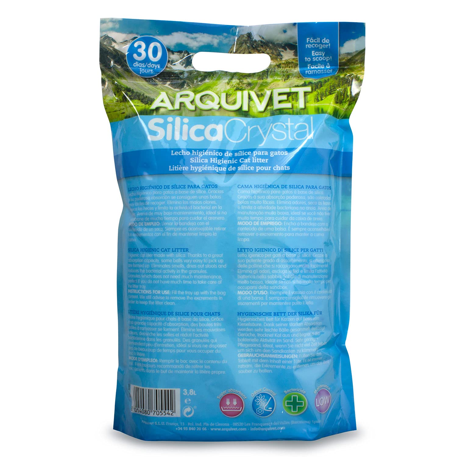 ARQUIVET Silica Crystal al profuo di ela verde - Capacità 3,8 L