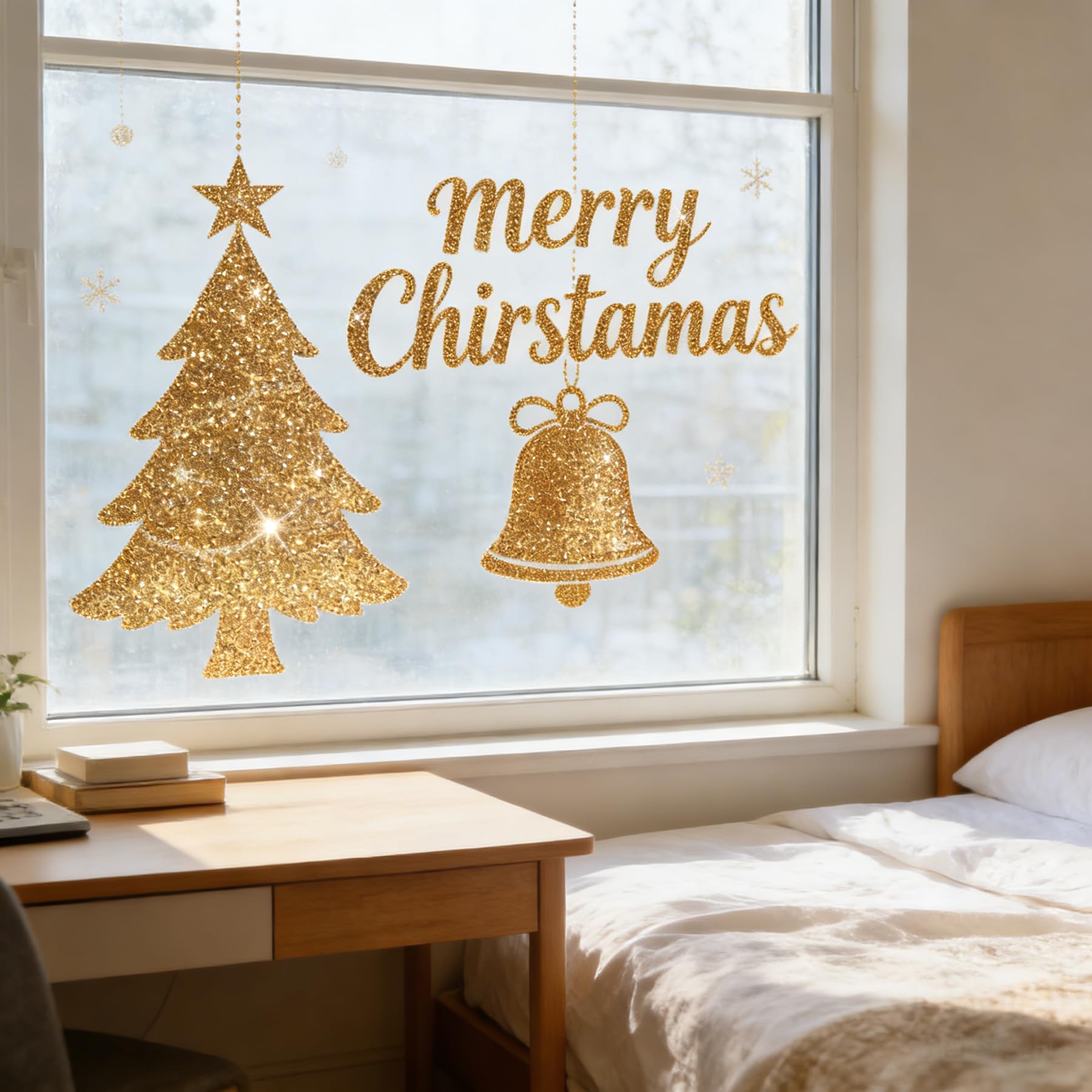 Decotalk Champagne Bordo Adesivo Per Mobili Cornice Dello Specchio Glitterato 10X600cm Bordo Per Carta da Parati Champagne Autoadesivo Pellicola Adesiva Rimovibile Per Parete Bagno Camera da Letto