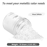 Vista 26 de Polvo de brillo comestible rosa de 0.35 onzas, polvo de grado alimenticio para tartas, polvo de postre insípido para hornear Cherrysea Food 1-dorado