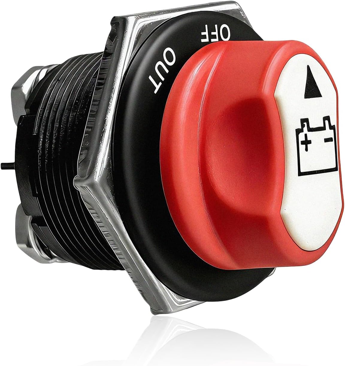 Battery Disconnect Switch, 12-60V 200A Cont 300A Car Battery Master Cut Off Isolator Switch, Max 32V DC Power Battery On-Off-Out Switches for Car ATV RV Marine Boat (100A)