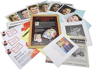 Murder Mystery Game Solve the crime Mysterious Case Files Investigation Detective clues, Mystery Game for Individuals Date Nights Party Groups Couples Mysterious Case