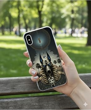 iPhone 13 Uyumlu Şeffaf Kılıf Antik Mısır 5 Tasarımlı