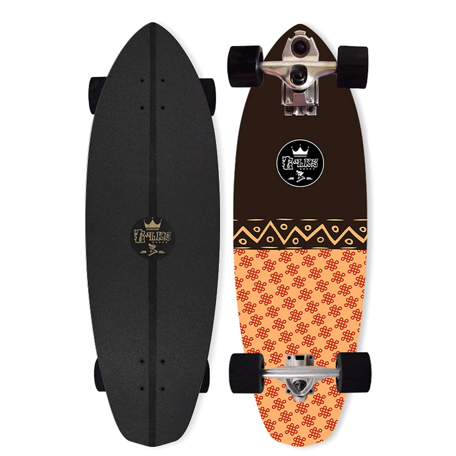 VOMI Pumpping Carving Surfskate Land Surfing Skateboard P7 Truck Bidirectional Steering Thruster INDY ABEC-11 Bearing 32 10 inches