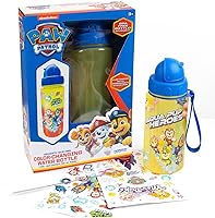 Vista 8 de Bluey Decora tu propia botella de agua, calcomanías reposicionables, ideal para fiestas de cumpleaños Bluetooth, deportes de verano y más, botella