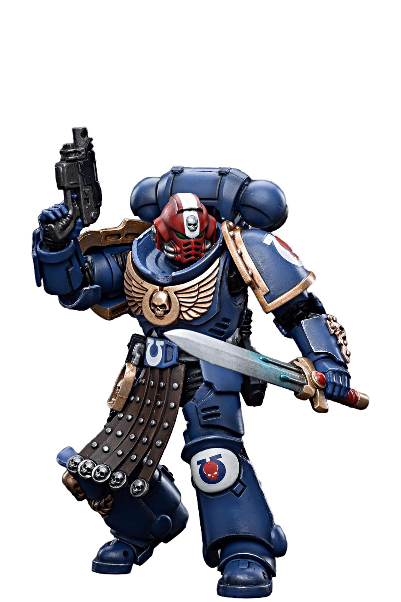JOYTOY Warhammer 40K 1/18 Action Figure Ultramarines Intercessore Veterano Sergente Fratello Aeontas Modello da Collezione