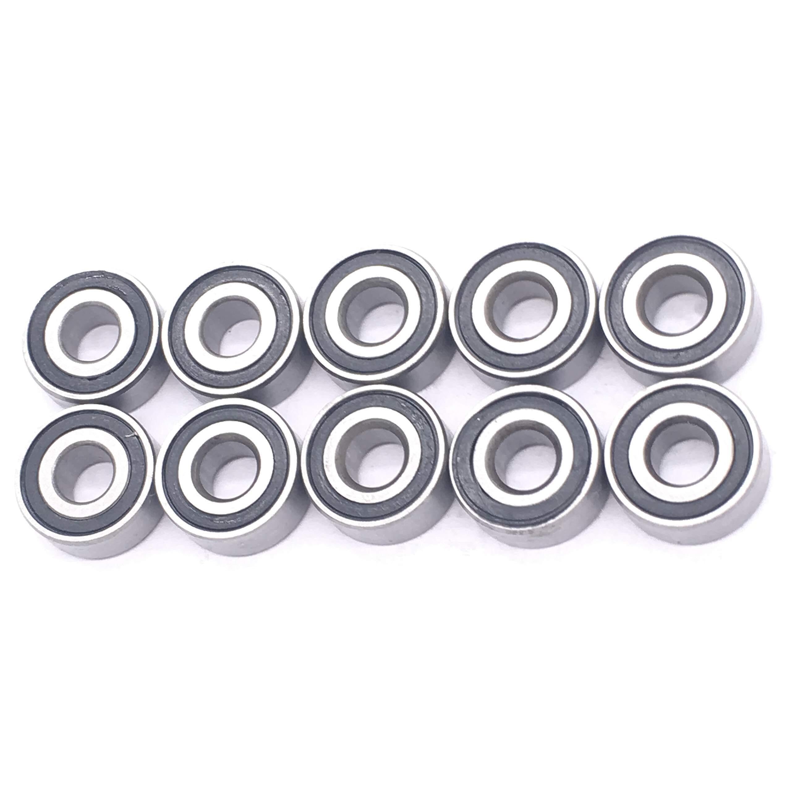 Aspectos, 10PCS MR104-2RS MR104RS Diámetro interior: 4 mm; OD: 10 Espesor: Rodamientos pequeños de bolas en miniatura mm x Doble metal blindado for mini motores Fidget Spinners Maquinaria industrial, etc