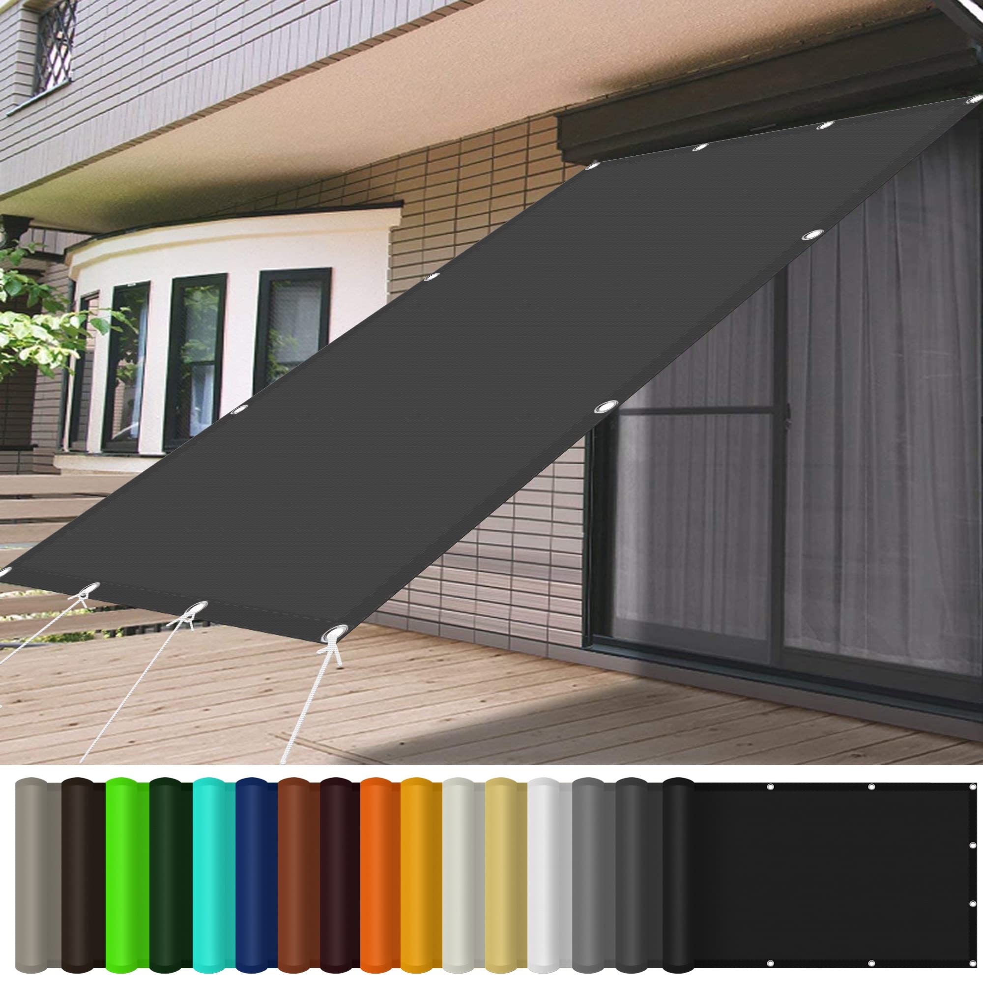 Voile d'ombrage imperméable Recle Sun E Sail en toile polyester durable premium