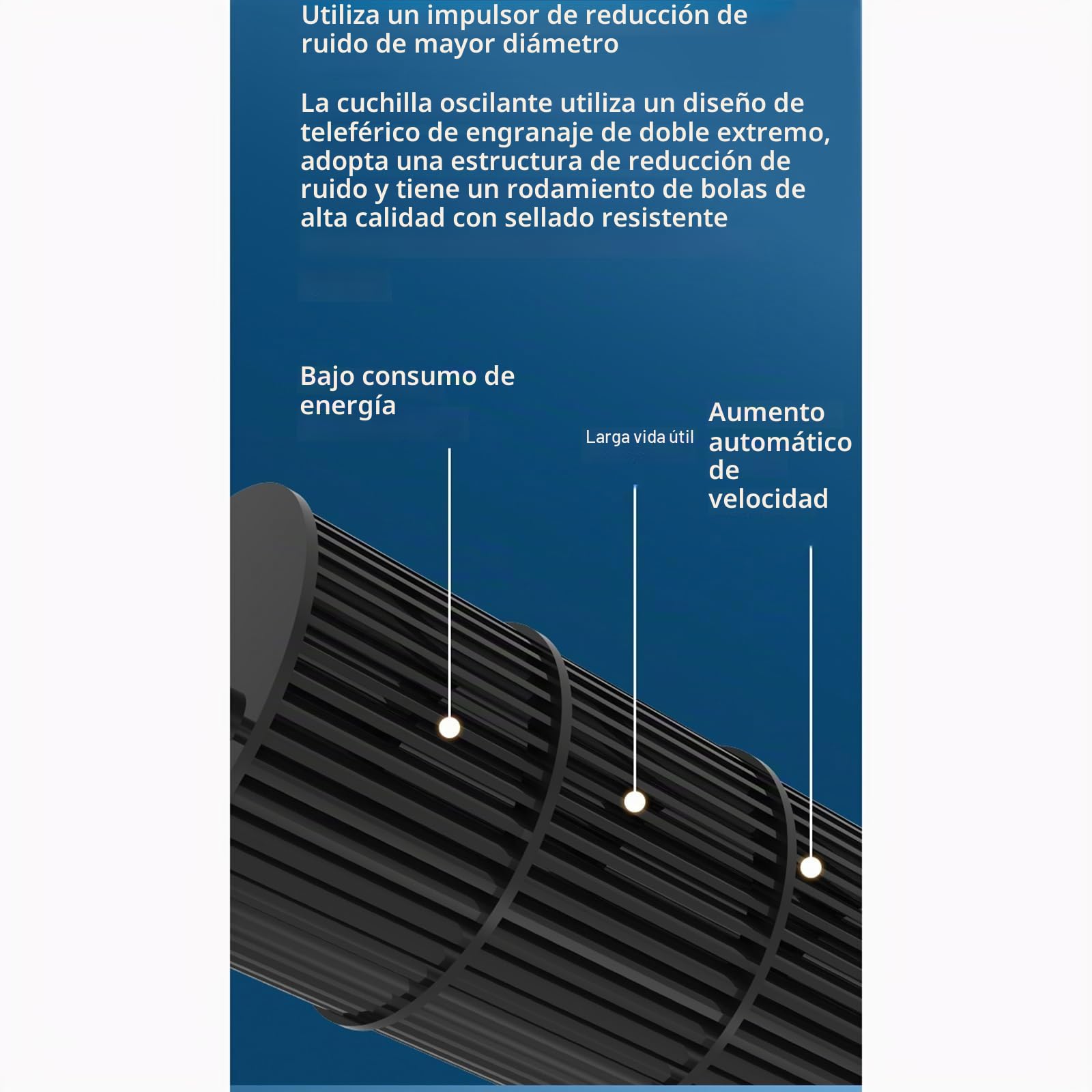 Máquina de Cortina de Aire Negra de 23 Pulgadas, 35 Pulgadas y 39 Pulgadas for Puerta de Almacenamiento en frío de supermercado, máquina de Cortina de Aire con Viento Natural(120cm)