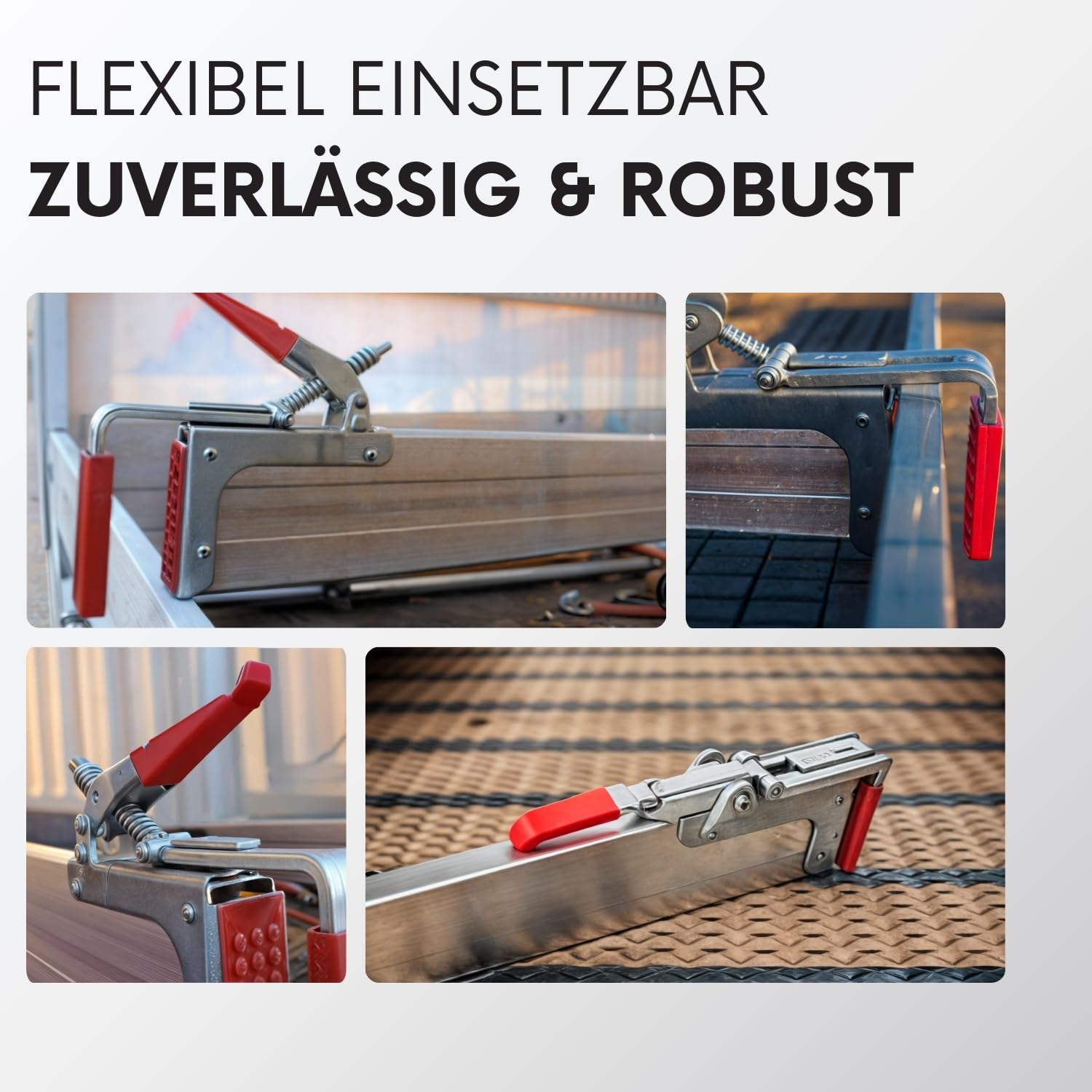 4x Zwischenwandverschluss 22–36mm 400 daN aus verzinktem Stahl – robuste Ladungssicherung für LKW, Anhänger - Transporter - passend für Klemmbalken Set und Profil 120×30 mm