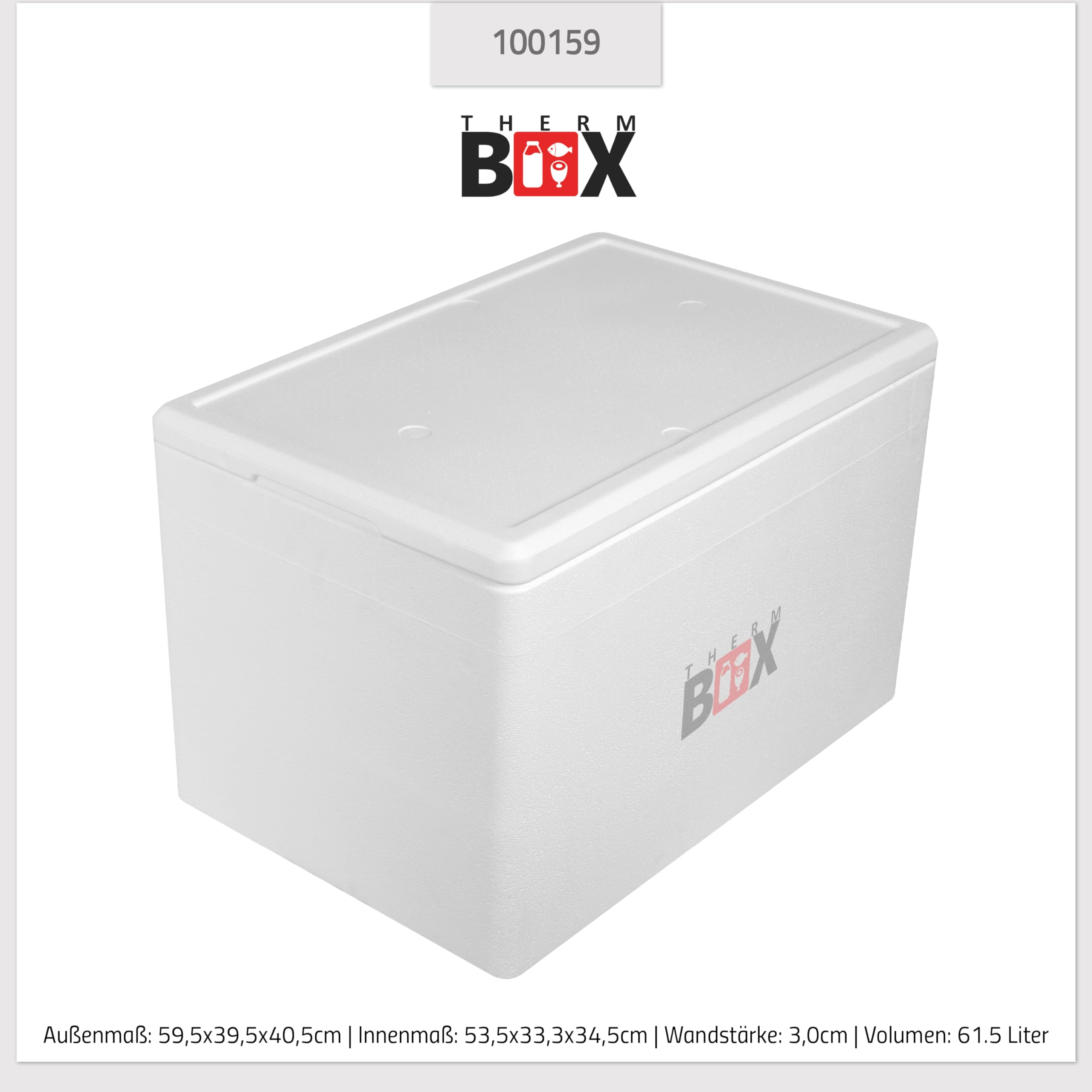 Profibox XXL: 59.5x39.5x40.0 cm, wall: 3.0 cm, v = 60.93liter