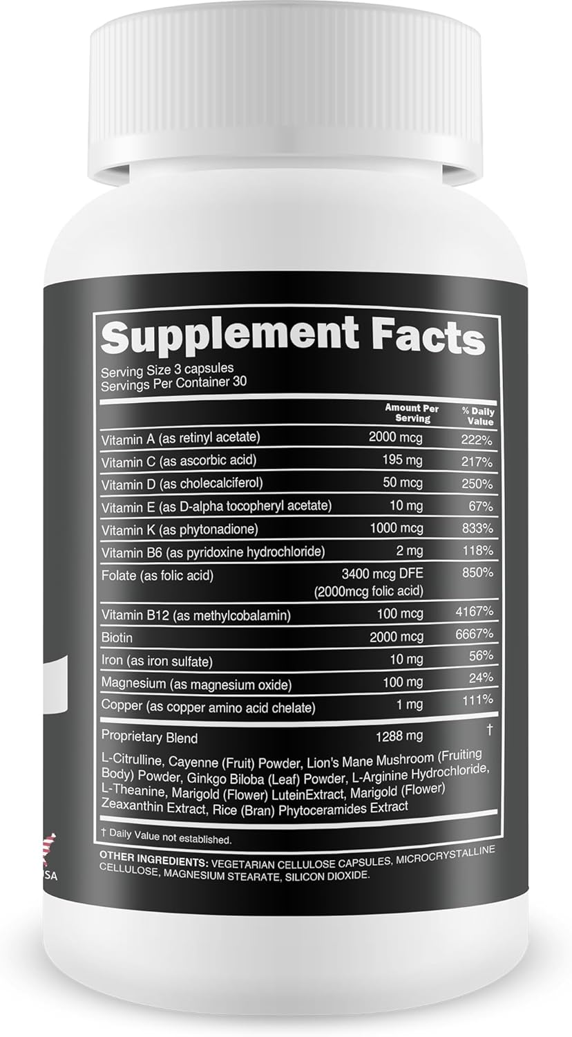 Silk Advanced Biotin Complex- Promotes Stronger, Longer, Hair-Healthier Skin- Ultimate Nail Strength