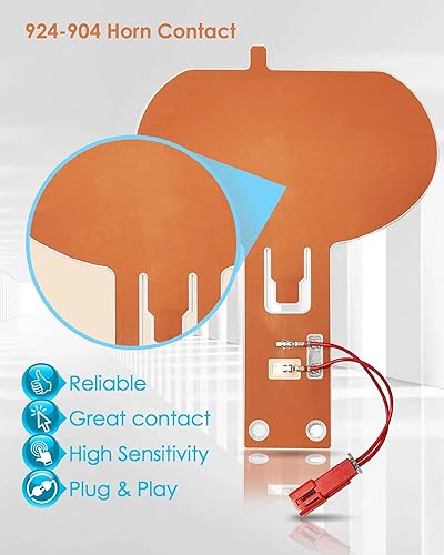 Miniatura 3 de Contacto de bocina 924-904 compatible con Ford F-150 F-250 F-350 F-450 F-550 Super Duty 2001-2007, almohadilla de contacto de bocina de repuesto