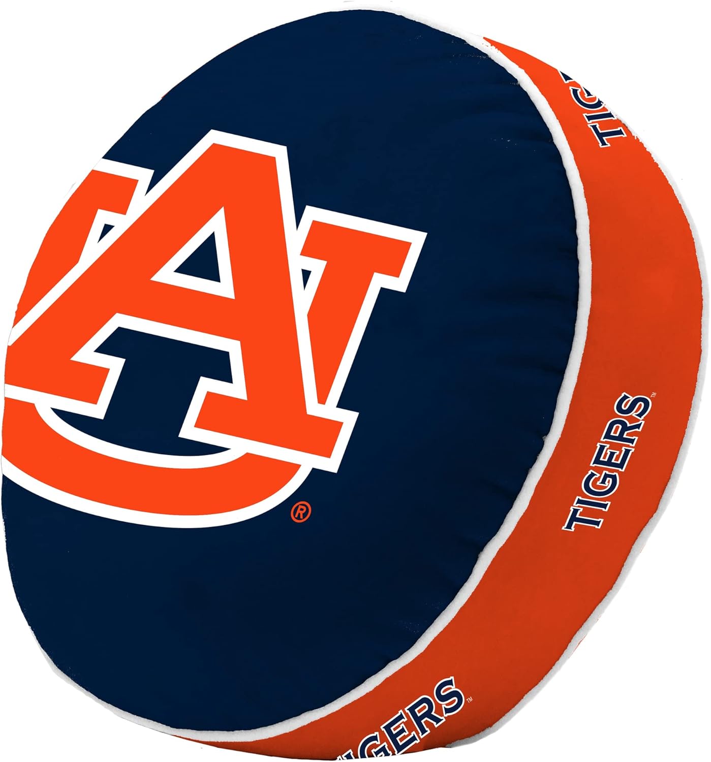 Logo Brands NCAA Auburn Tigers Puff Pillow – Plush, Soft, Stretchy with Team Color Design