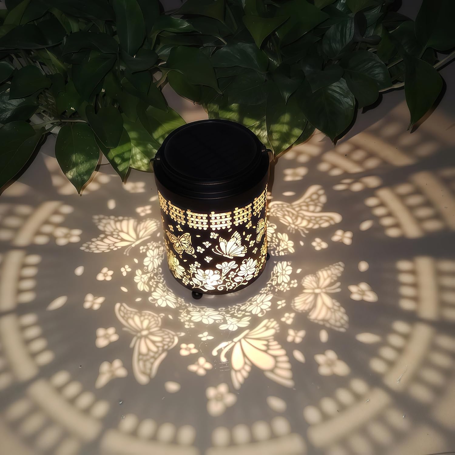 Butterfly Solar Lanterns Outdoor, Waterproof Hanging Lights, Romantic Garden Decor for Patio, Yard, Birthday Gifts for Women, Mom, Grandma - Weatherproof & Auto On/Off