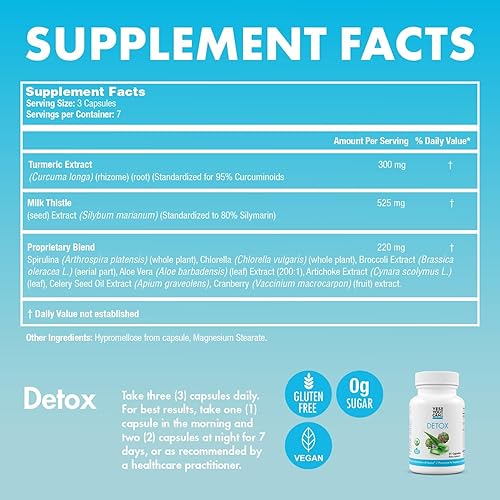 Miniatura 8 de Yes You Can! Kit Detox Plus, limpieza diaria de fibra pura, reemplazo de comidas, mezcla de bebidas, refuerzo de batido y suplemento, kit de